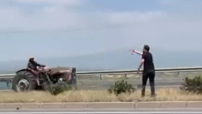 Turgutlu'da ters yöne giren traktör sürücüsü faciaya neden oluyordu