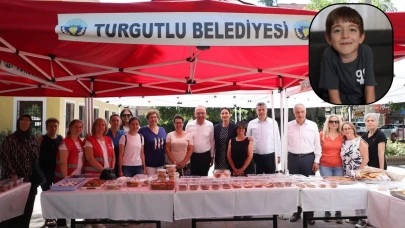 CHP Turgutlu Kadın Kollarından SMA hastası Feyyaz Alperen'e Destek