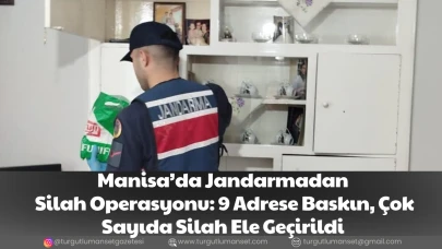 Manisa’da Jandarmadan Silah Operasyonu: 9 Adrese Baskın, Çok Sayıda Silah Ele Geçirildi