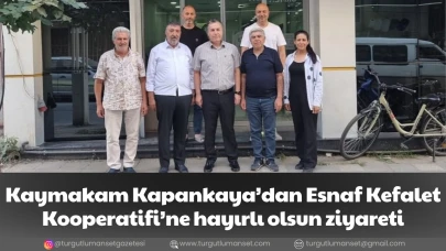 Kaymakam Kapankaya’dan Esnaf Kefalet Kooperatifi’ne hayırlı olsun ziyareti