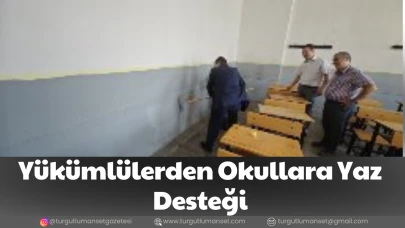 Yükümlülerden Okullara Yaz Desteği