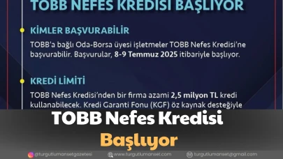 TOBB Nefes Kredisi Başlıyor