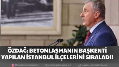 ÖZDAĞ: BETONLAŞMANIN BAŞKENTİ YAPILAN İSTANBUL İLÇELERİNİ SIRALADI!