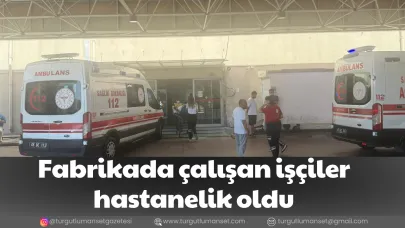 Fabrikada çalışan işçiler hastanelik oldu