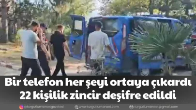 Bir telefon her şeyi ortaya çıkardı 22 kişilik zincir deşifre edildi