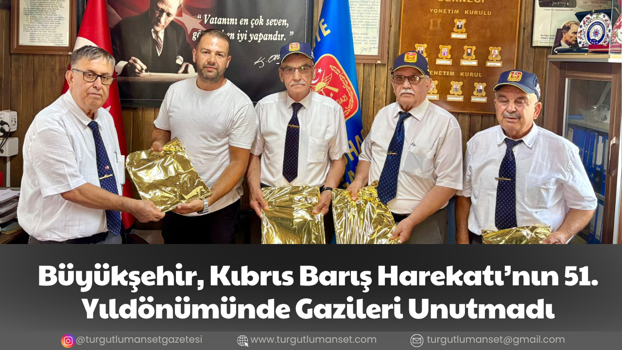 Büyükşehir, Kıbrıs Barış Harekatı’nın 51. Yıldönümünde Gazileri Unutmadı