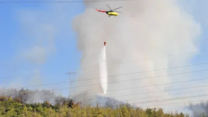 Manisa’da orman yangını alarmı, çalışmalar devam ediyor