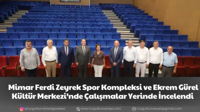 Mimar Ferdi Zeyrek Spor Kompleksi ve Ekrem Gürel Kültür Merkezi’nde Çalışmalar Yerinde İncelendi