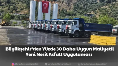 Büyükşehir’den Yüzde 30 Daha Uygun Maliyetli Yeni Nesil Asfalt Uygulaması