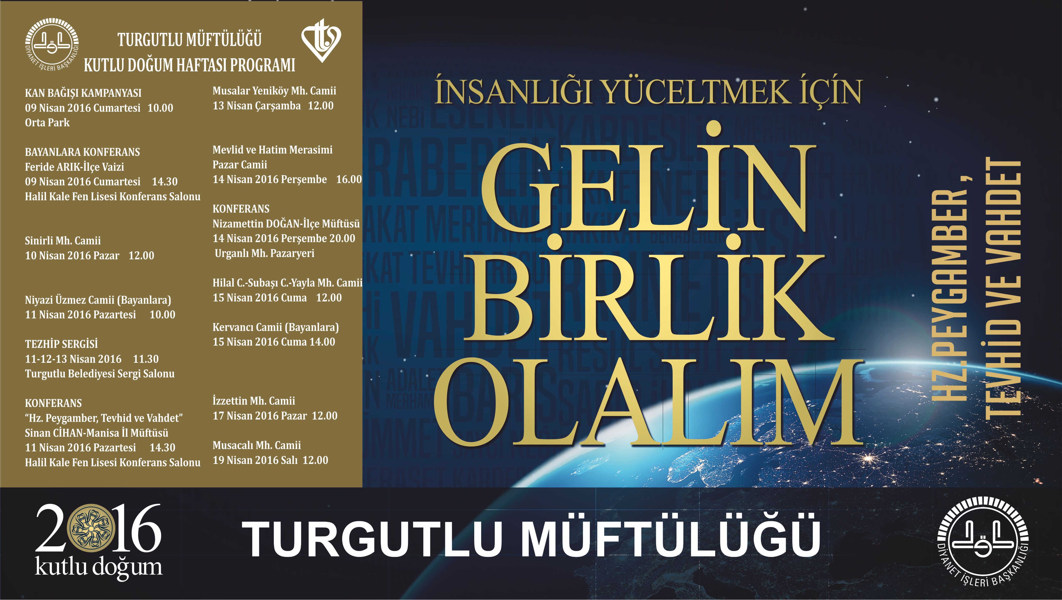 Kutlu Doğum Haftası Etkinlikleri Başladı