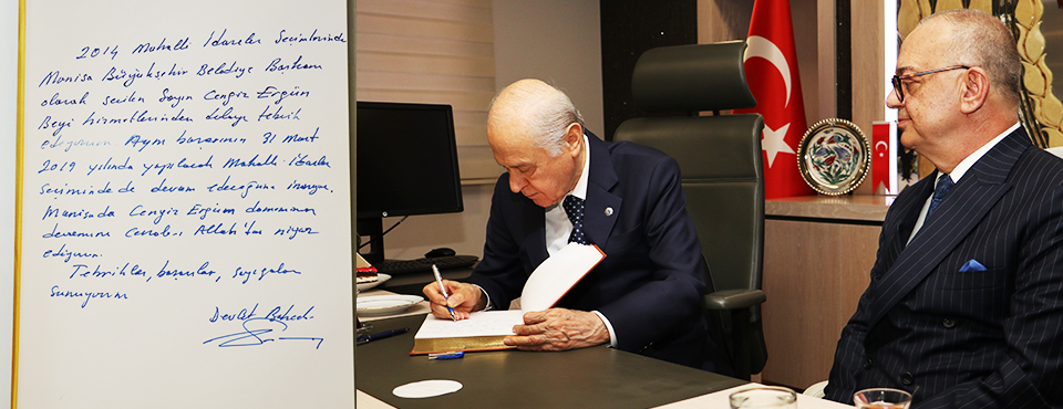 Bahçeli, “manisa’da Cengiz Ergün Döneminin Devam Edeceğine İnanıyorum”