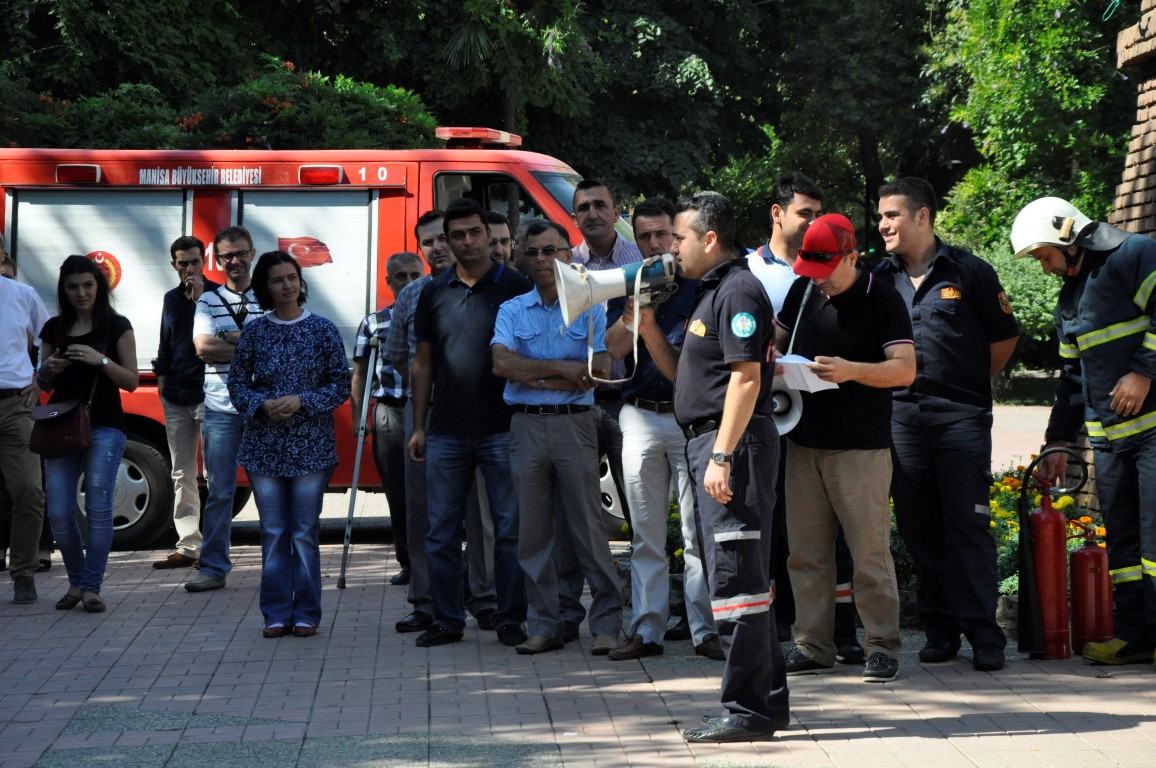 Belediyede Yangın Tatbikatı