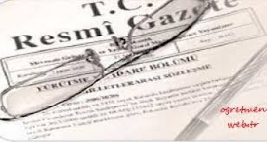 Okul üzümü & Akıl üzümü Projesi Resmi Gazetede Yayınlandı