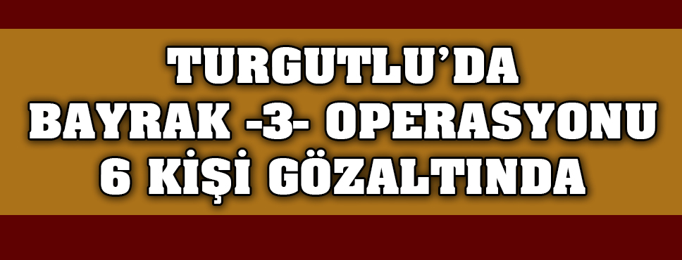 Bayrak - 3 - Operasyonu 6 Kişi Gözaltına Alındı