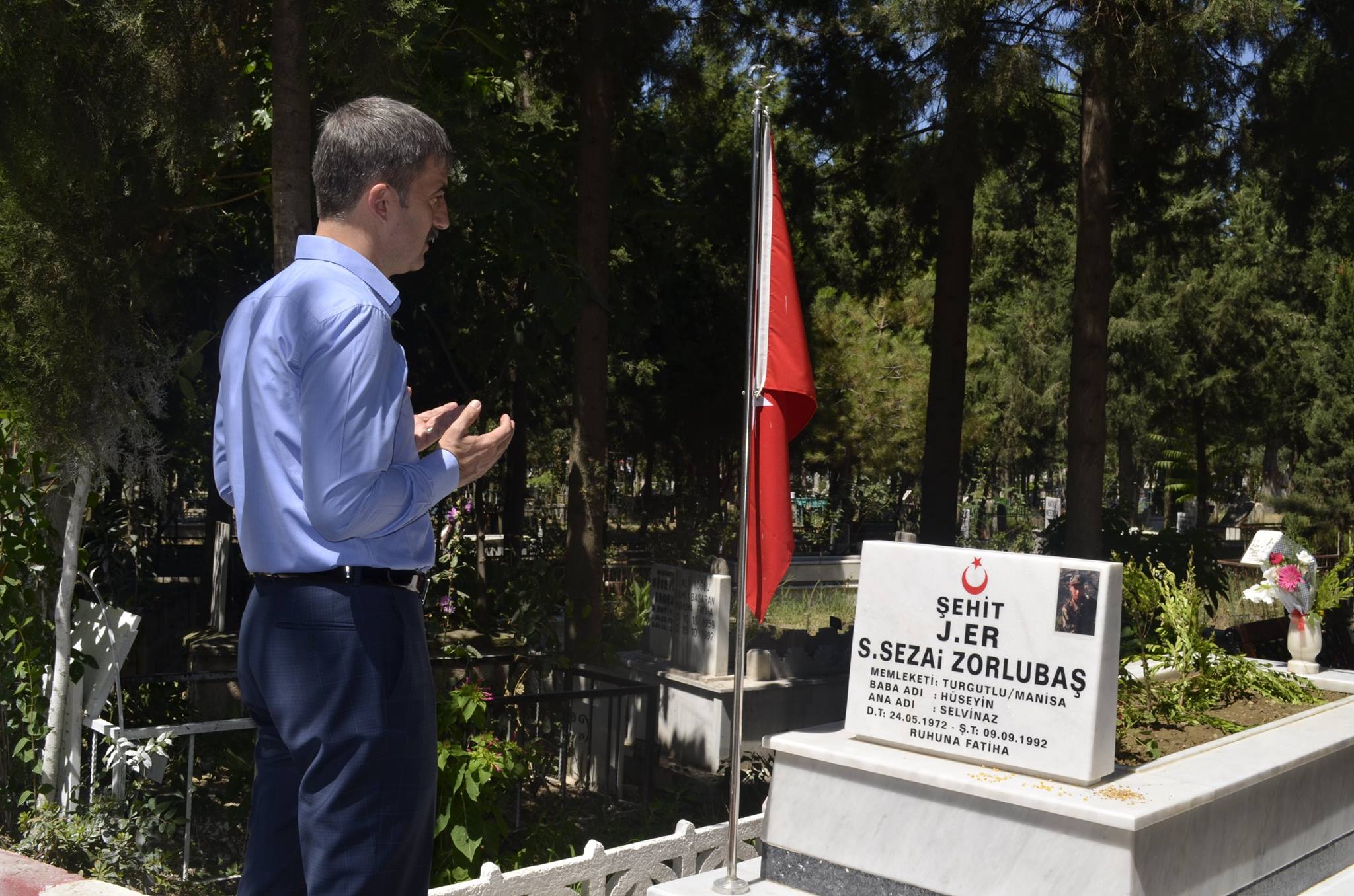 Başkan şirin Kabristanları Ziyaret Etti