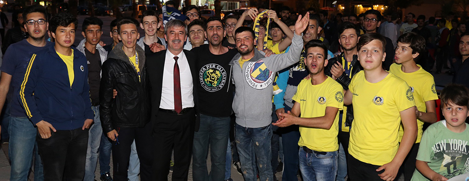 Başkan şirin’e Taraftarlardan Teşekkür