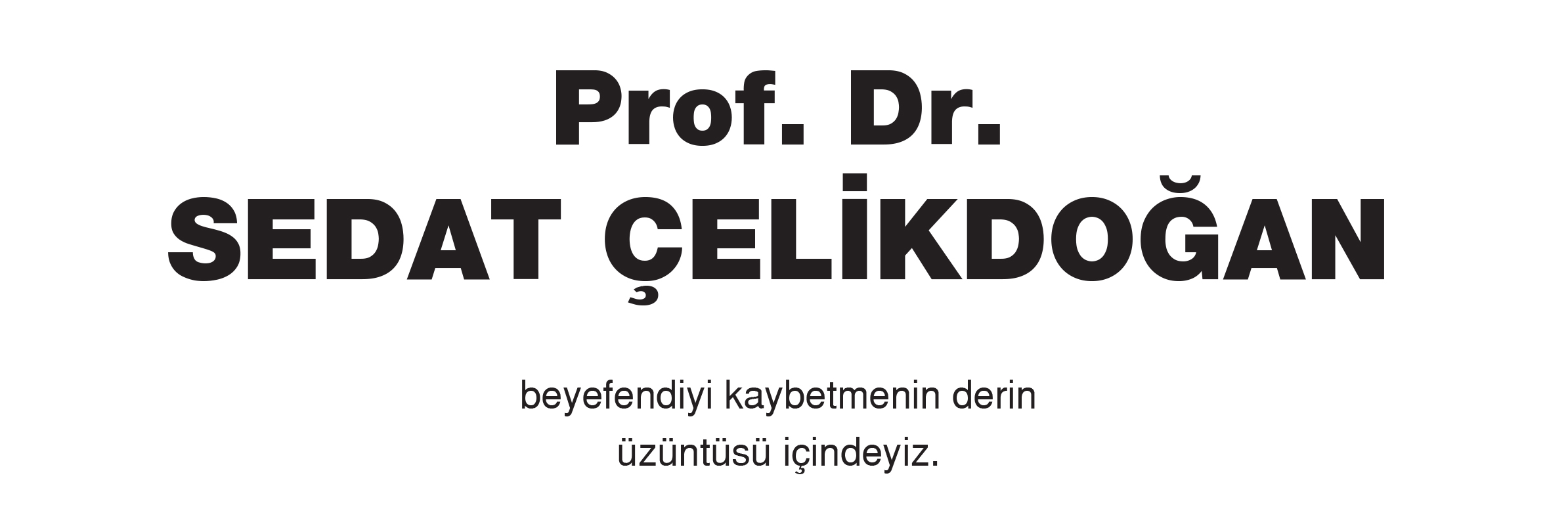 Bloksan Ve Seramiksan'dan Başsağlığı Mesajı