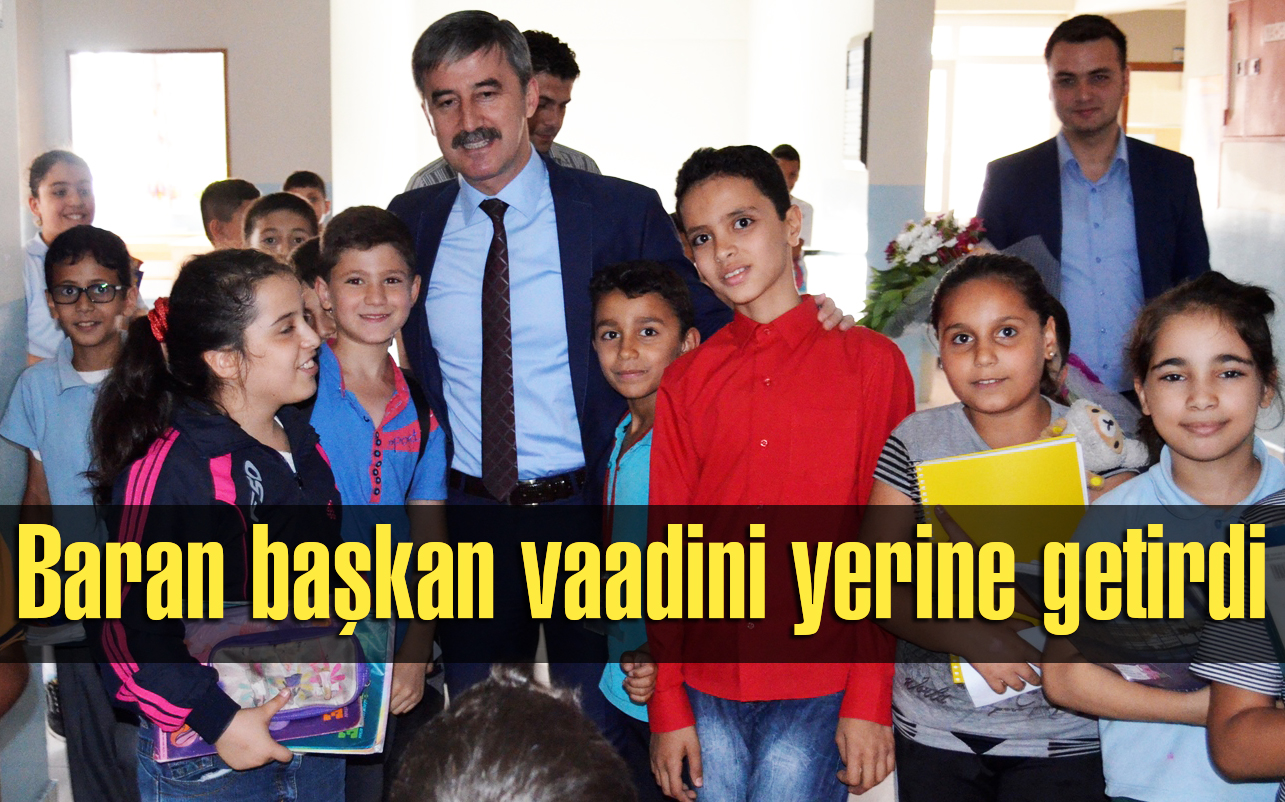 Baran Başkan Vaadini Yerine Getirdi
