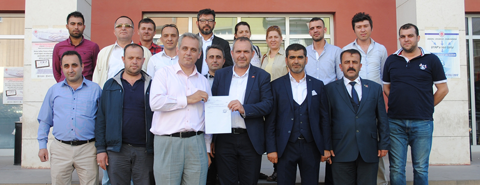 Sayar Ve Yönetimi Mazbata’yı Teslim Aldı