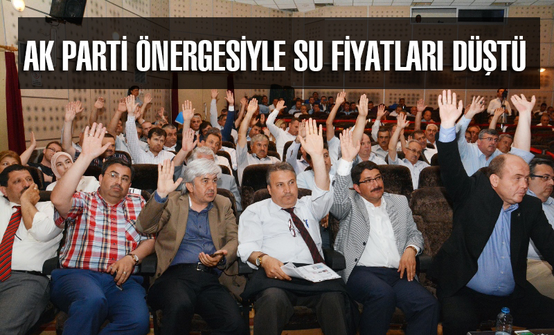 Ak Parti önergesiyle Su Fiyatları Düştü