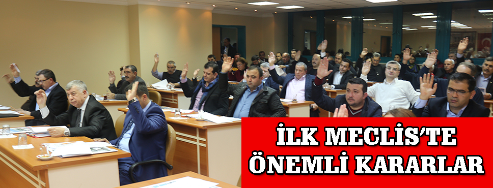 İlk Meclis'te önemli Kararlar