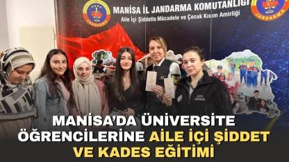 Manisa’da öğrencilere aile içi şiddet ve KADES eğitimi