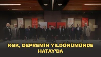 KGK, depremin yıldönümünde Hatay’da