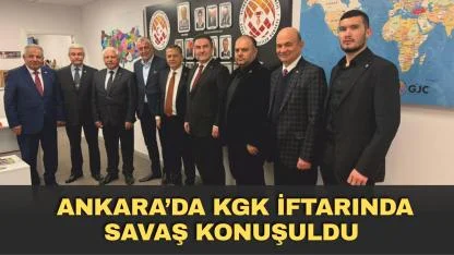 Ankara’da KGK iftarında savaş konuşuldu