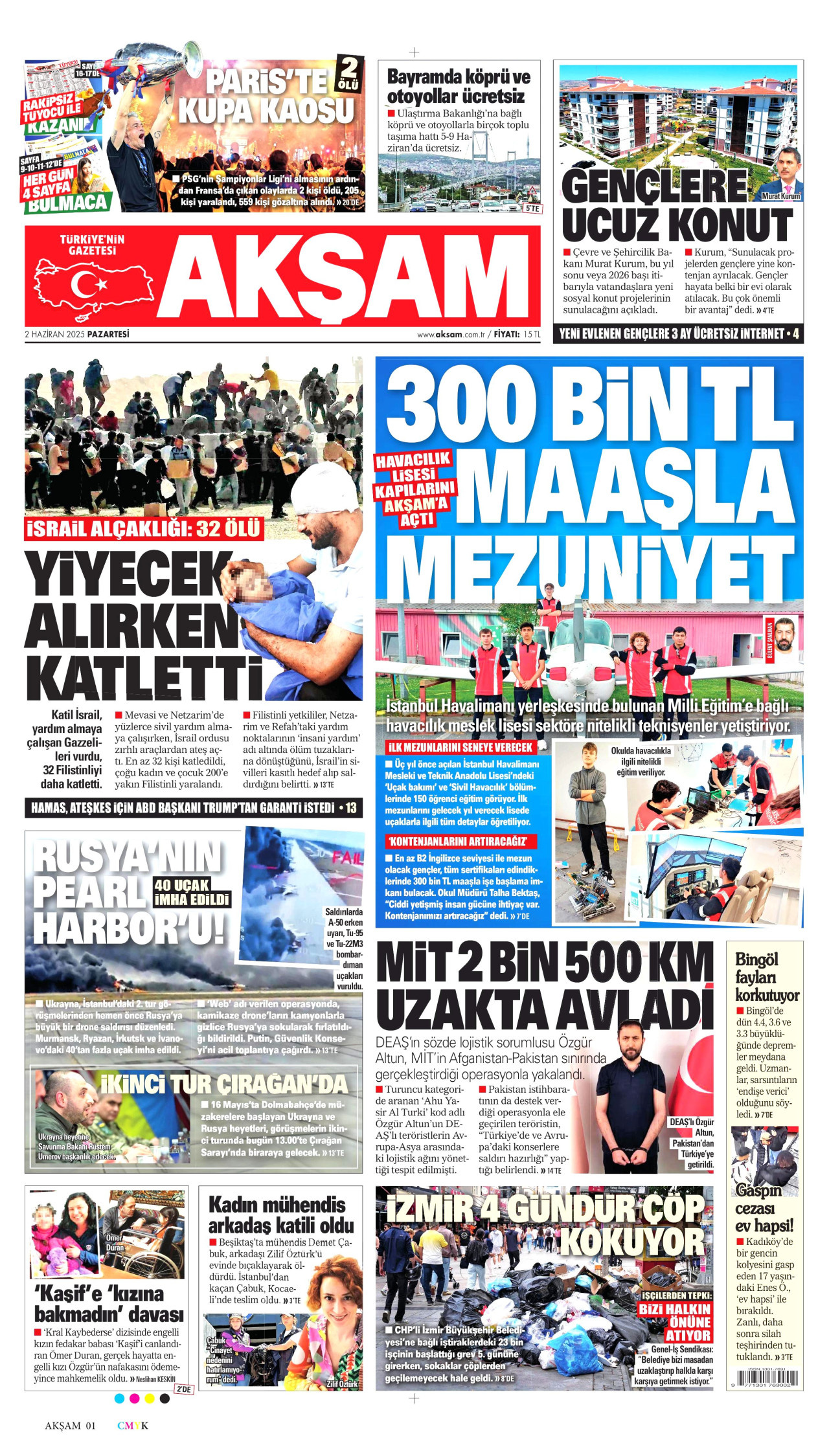 AKŞAM Gazete Manşeti