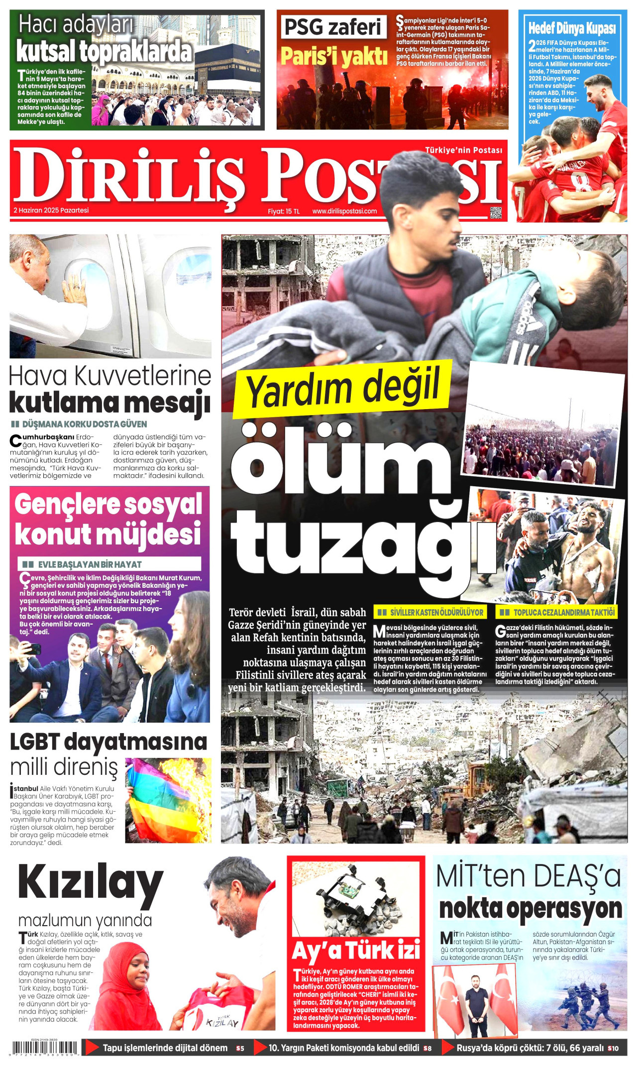 DİRİLİŞ POSTASI Gazete Manşeti