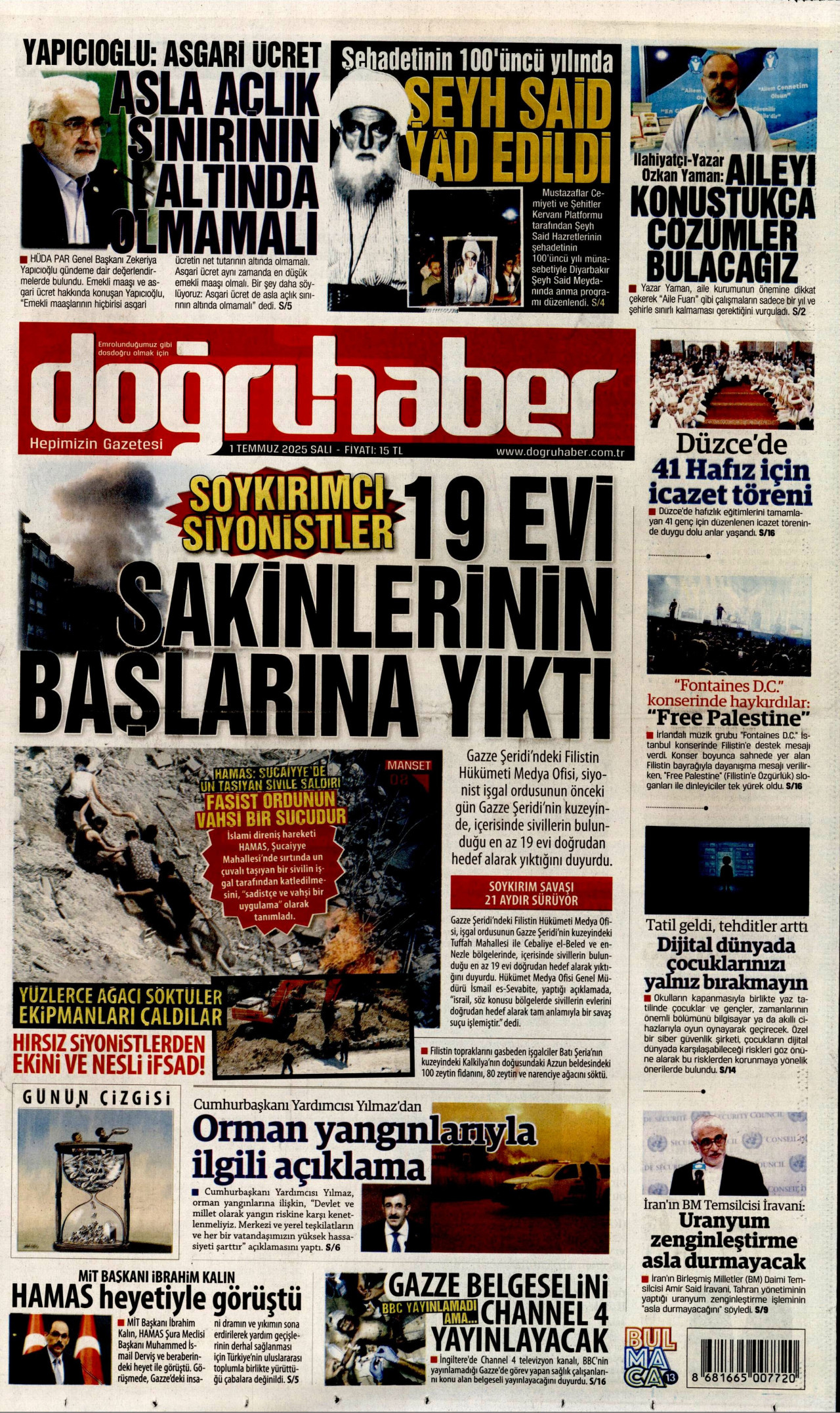 DOĞRU HABER Gazete Manşeti