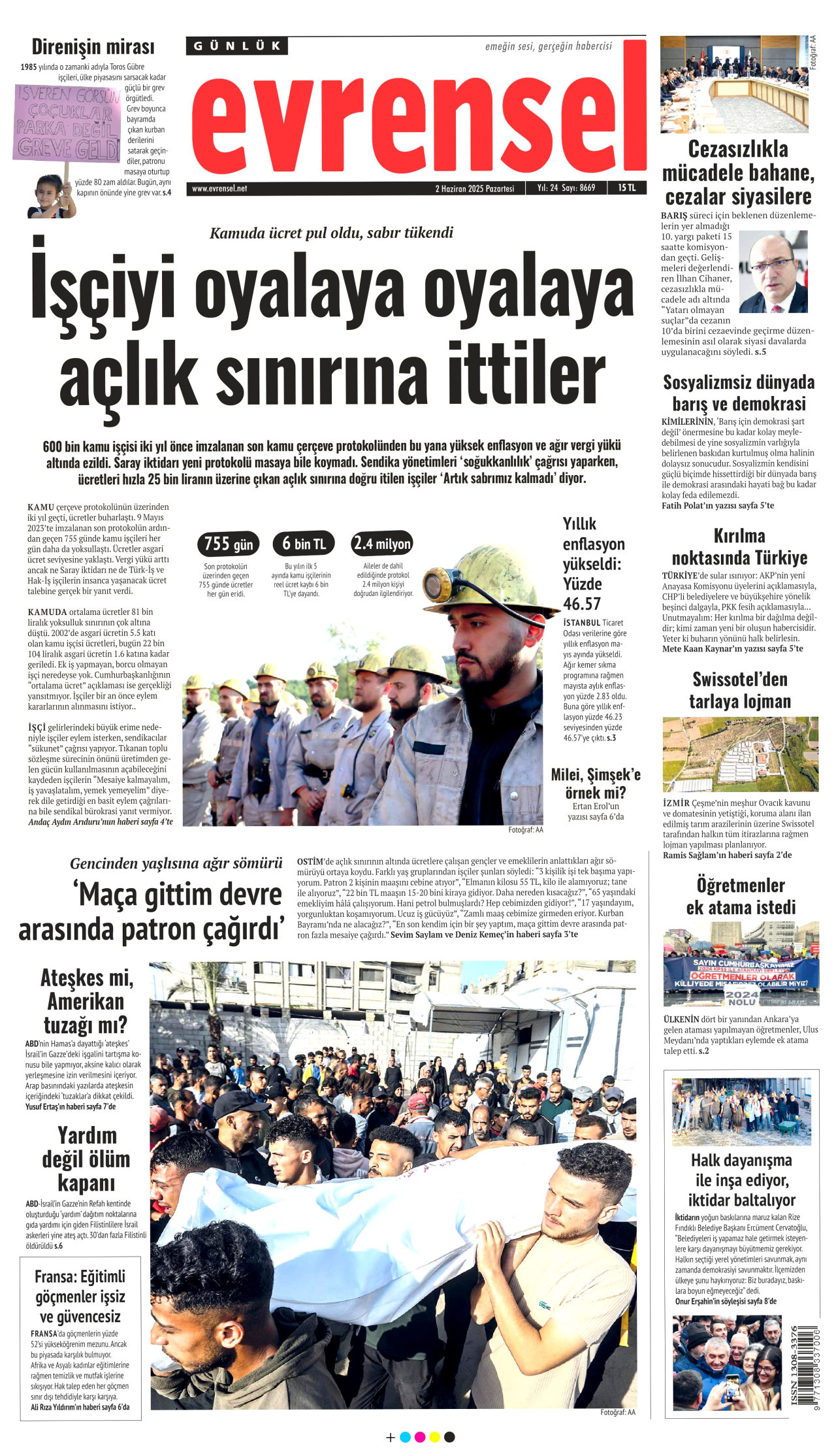 EVRENSEL Gazete Manşeti
