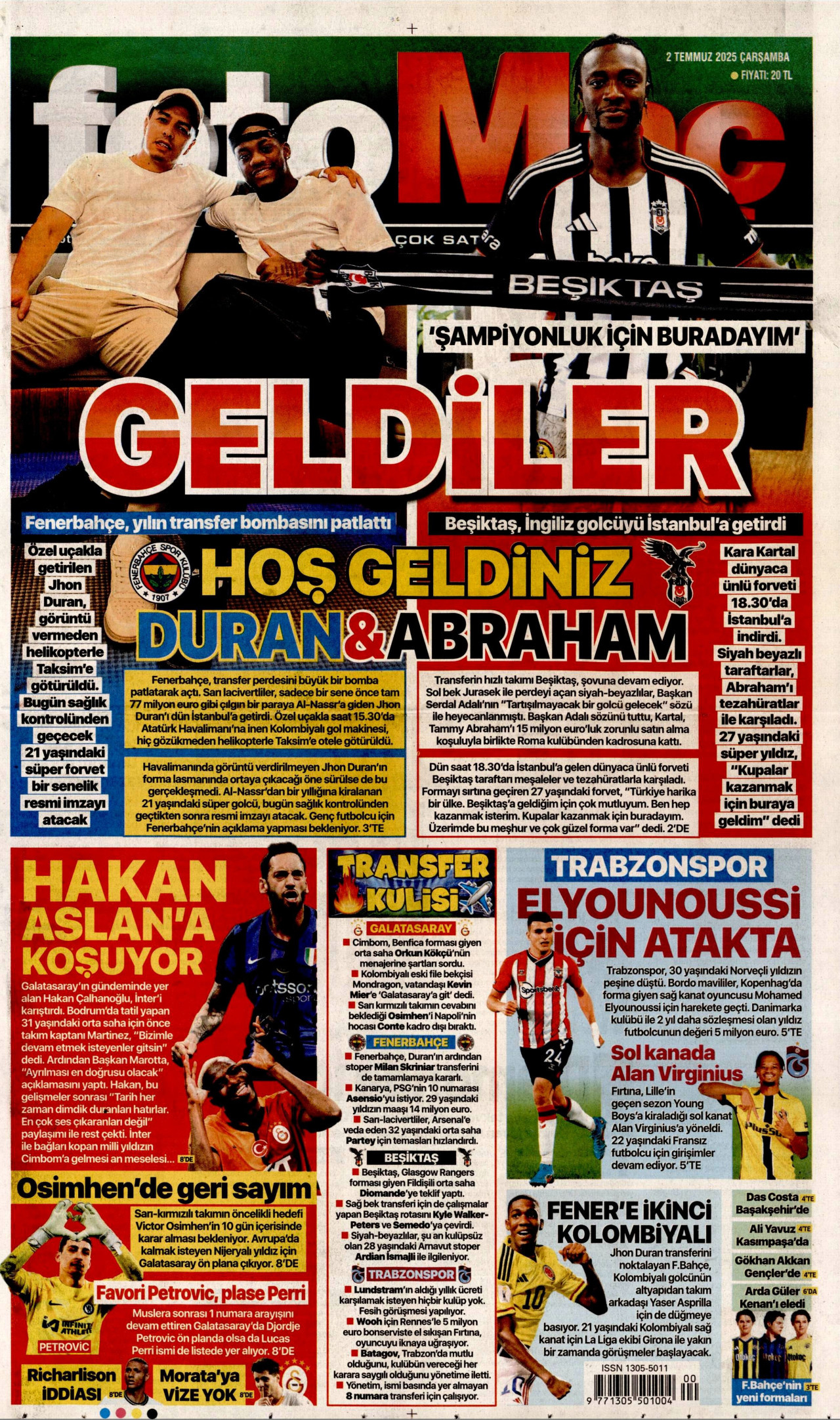 FOTOMAÇ Gazete Manşeti