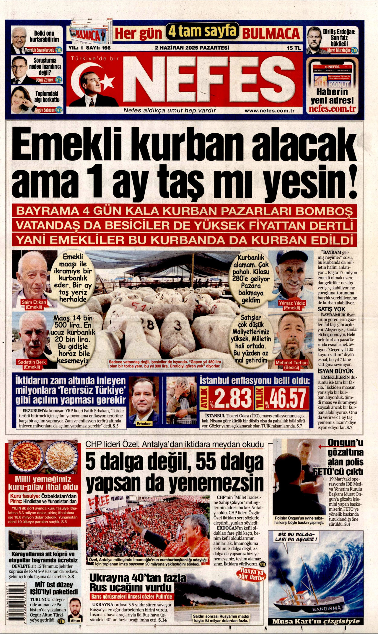NEFES Gazete Manşeti