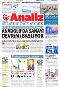 ANALİZ Gazete Manşeti