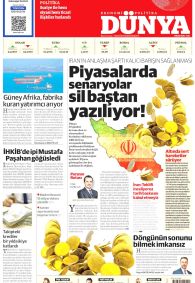 Dünya Gazetesi Gazete Manşeti