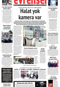 Evrensel Gazetesi Gazete Manşeti