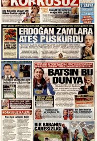 Korkusuz Gazetesi Gazete Manşeti