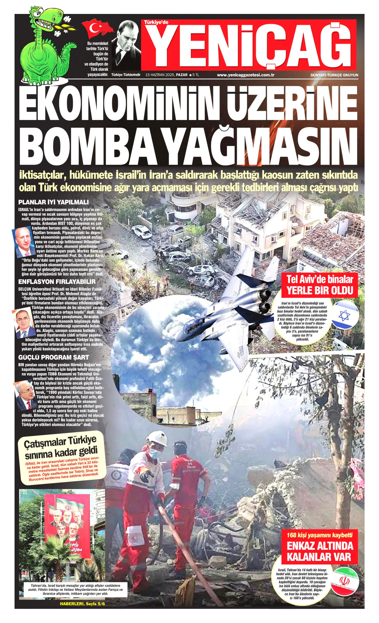 YENİÇAĞ Gazete Manşeti