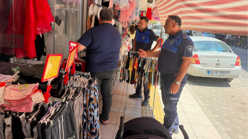 Manisa ve Turgutlu ekiplerinden ortak denetim Turgutlu Belediyesi Zabıta Müdürlüğü, Manisa Büyükşehir Belediyesi Zabıta Dairesi Başkanlığı