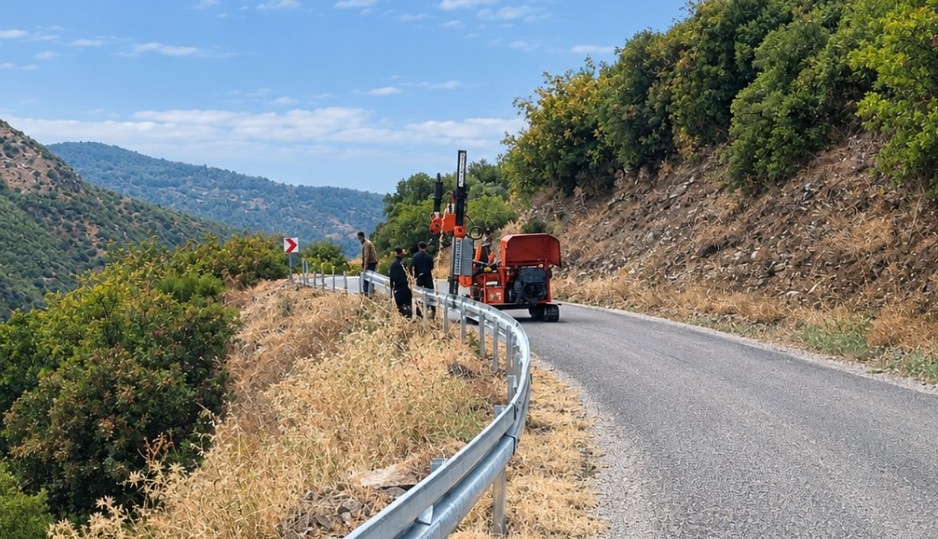 Manisa genelinde toplam 33 bin metre oto korkuluk montajı yapılması